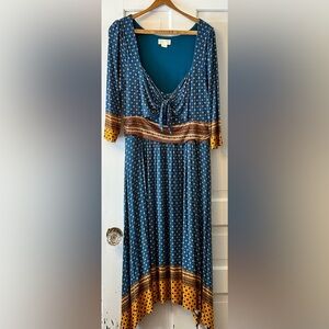 Classic Anthropologie Jersey Midi Dress